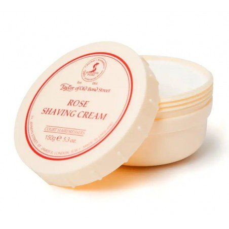 Crème à raser Taylor of Old Bond Street " Rose". Bol ouvert.