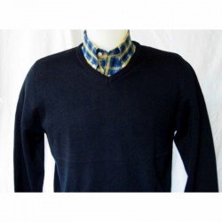 Pull Col V Moonstomp Clothing. Marine.