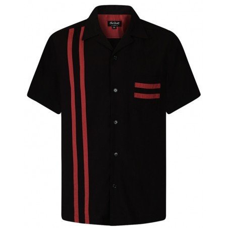 Chemise rockabilly , hot rod, Chet Rock "Lucky stripe"