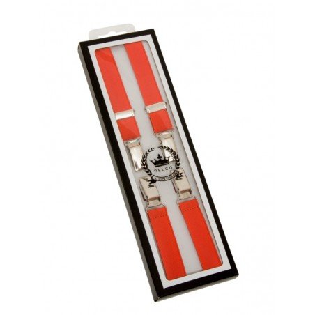 Bretelles Relco London orange. Fines, largeur 18mm. Style Oi! et ska retro anglais.